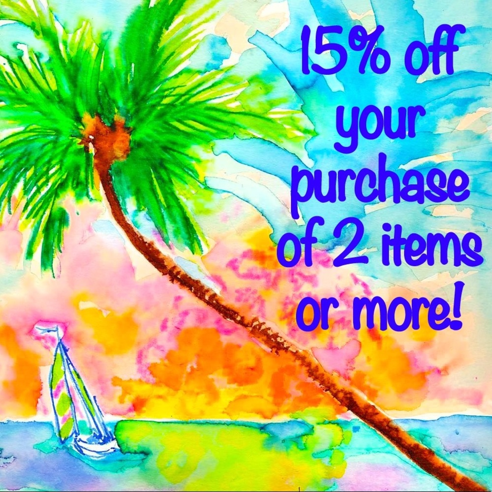 Bundle 2 or more items & get 15% off!